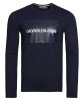 Longsleeve koszulka Calvin Klein Jeans na długi rękaw męska granatowa